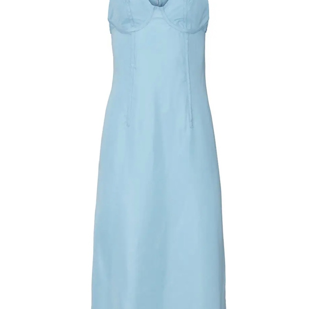 ThirdLove Corset  Light Blue Midi Dress